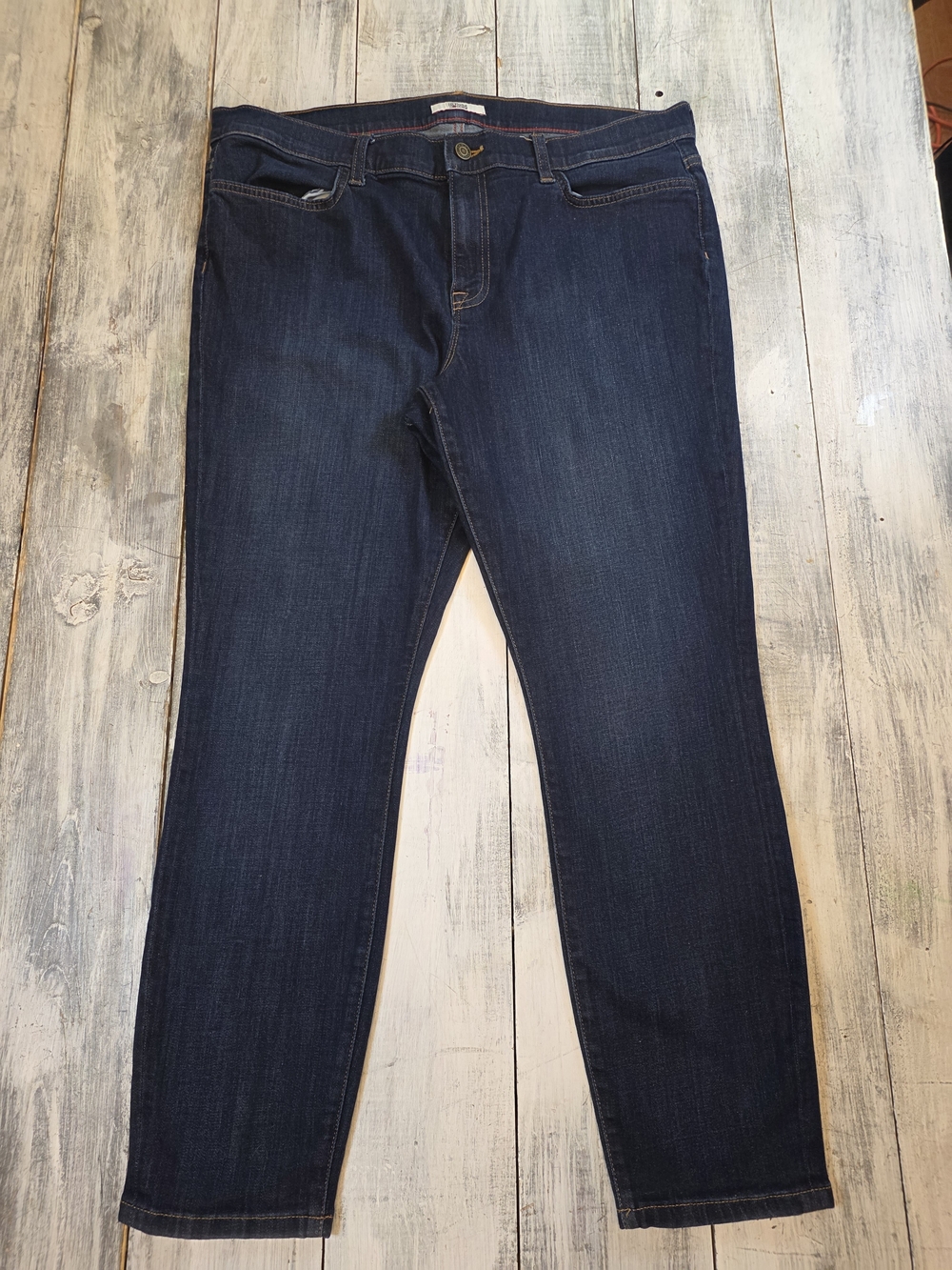 Tommy Hilfiger Women’s Dark Blue Stretch Ankle Legging Jeans sz 18